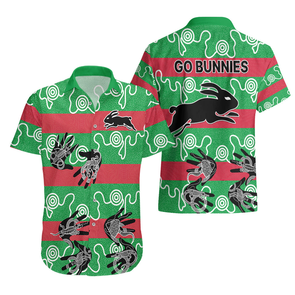 rabbitohs-rugby-premiers-hawaiian-shirt-go-the-bunnies-aboriginal-dots