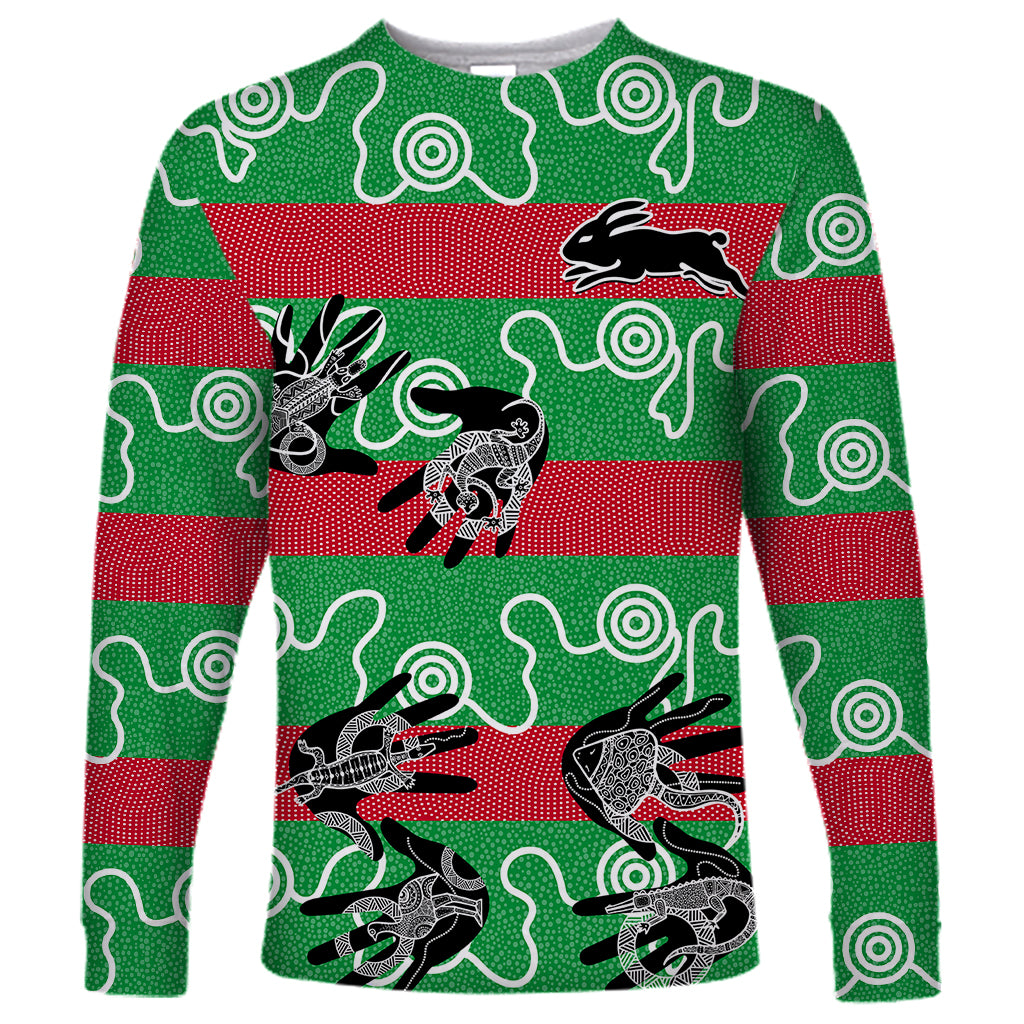 rabbitohs-rugby-premiers-long-sleeve-shirt-go-the-bunnies-aboriginal-dots