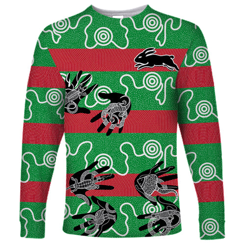 rabbitohs-rugby-premiers-long-sleeve-shirt-go-the-bunnies-aboriginal-dots
