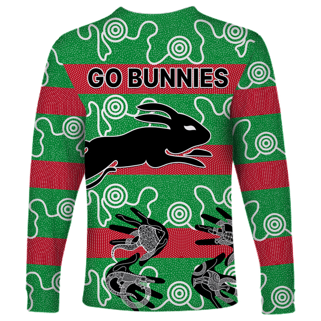 rabbitohs-rugby-premiers-long-sleeve-shirt-go-the-bunnies-aboriginal-dots