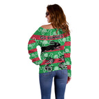 rabbitohs-rugby-premiers-off-shoulder-sweater-go-the-bunnies-aboriginal-dots