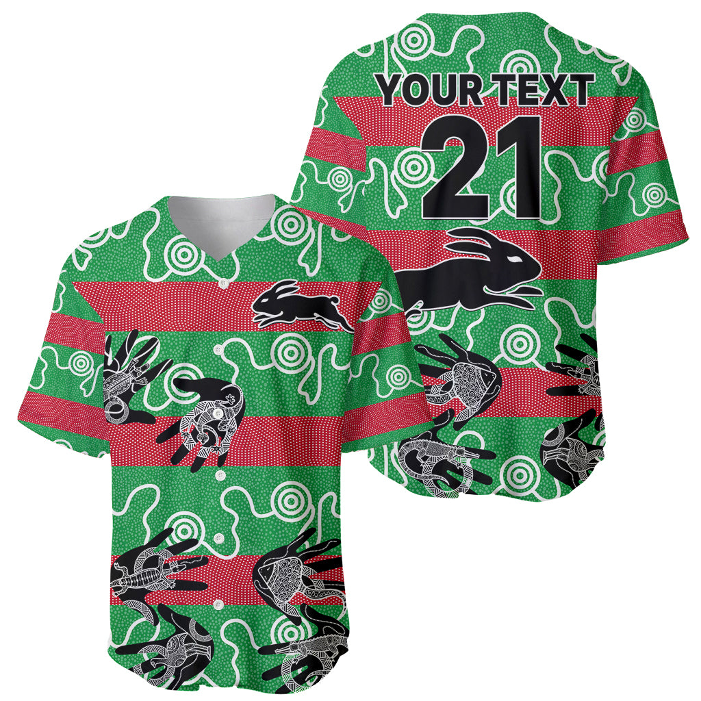 custom-text-and-number-rabbitohs-rugby-premiers-baseball-jersey-go-the-bunnies-aboriginal-dots