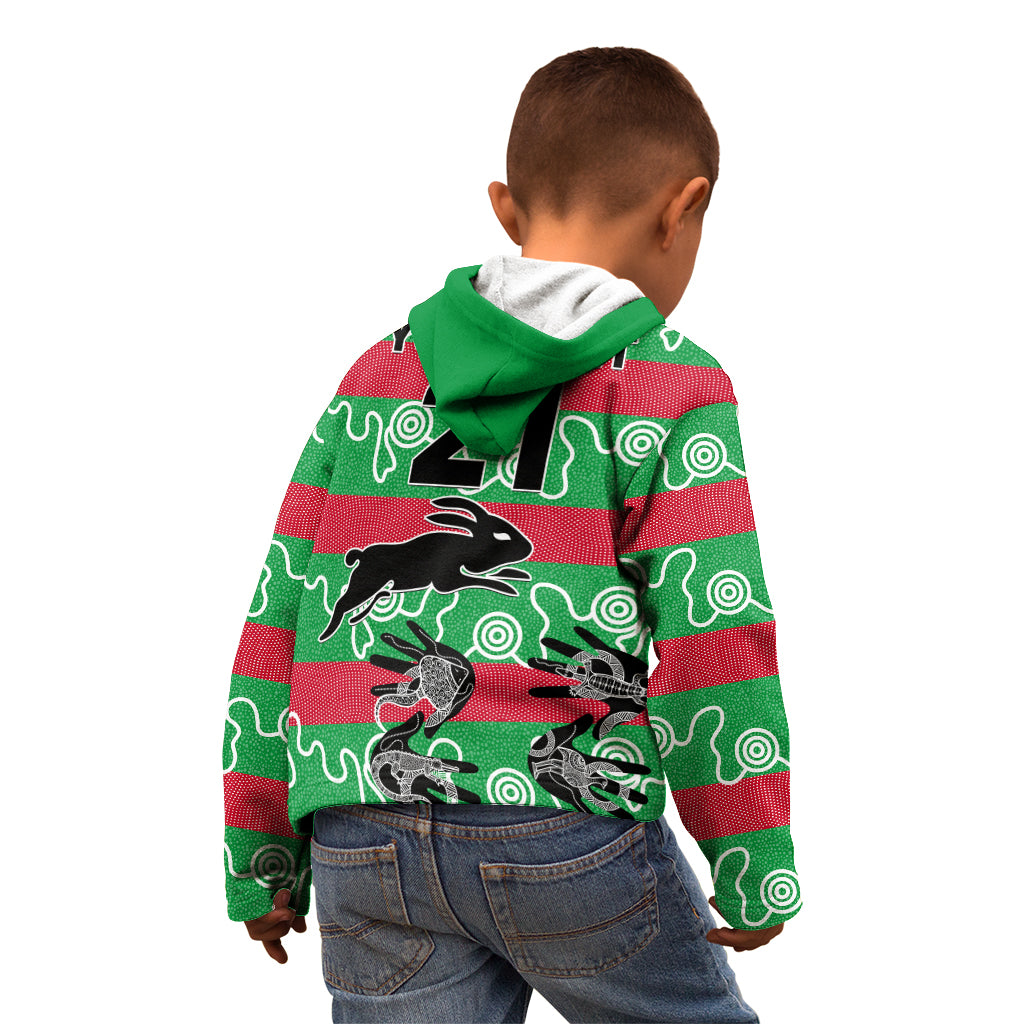 custom-text-and-number-rabbitohs-rugby-premiers-kid-hoodie-go-the-bunnies-aboriginal-dots