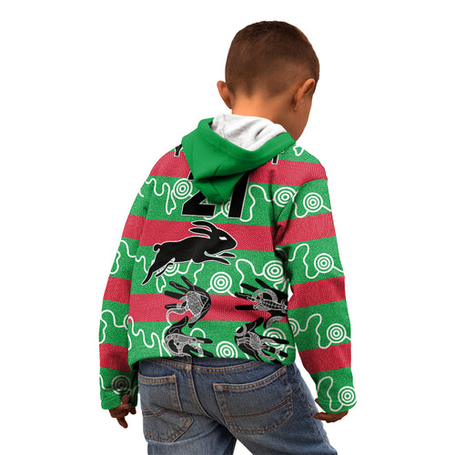 custom-text-and-number-rabbitohs-rugby-premiers-kid-hoodie-go-the-bunnies-aboriginal-dots