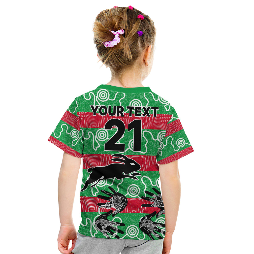 custom-text-and-number-rabbitohs-rugby-premiers-kid-t-shirt-go-the-bunnies-aboriginal-dots