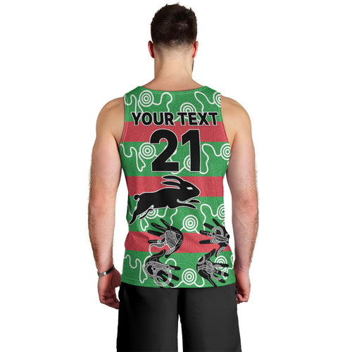 custom-text-and-number-rabbitohs-rugby-premiers-men-tank-top-go-the-bunnies-aboriginal-dots