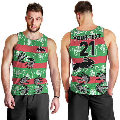 custom-text-and-number-rabbitohs-rugby-premiers-men-tank-top-go-the-bunnies-aboriginal-dots