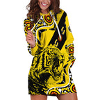 richmond-tigers-football-hoodie-dress-angry-tiger-roaring-aboriginal-boomerang-and-dots-art