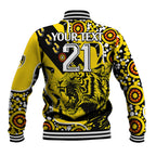 custom-text-and-number-richmond-tigers-football-baseball-jacket-angry-tiger-roaring-aboriginal-boomerang-and-dots-art