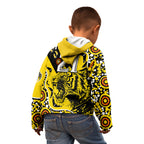 custom-text-and-number-richmond-tigers-football-kid-hoodie-angry-tiger-roaring-aboriginal-boomerang-and-dots-art