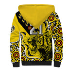 custom-text-and-number-richmond-tigers-football-sherpa-hoodie-angry-tiger-roaring-aboriginal-boomerang-and-dots-art