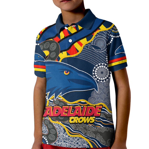 the-crows-football-kid-polo-shirt-adelaide-be-unique-aboriginal-dots