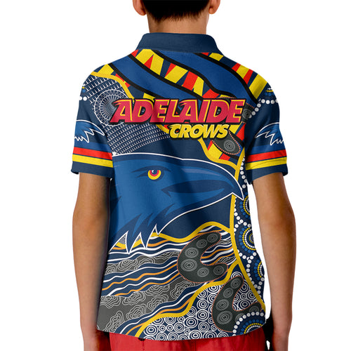 the-crows-football-kid-polo-shirt-adelaide-be-unique-aboriginal-dots