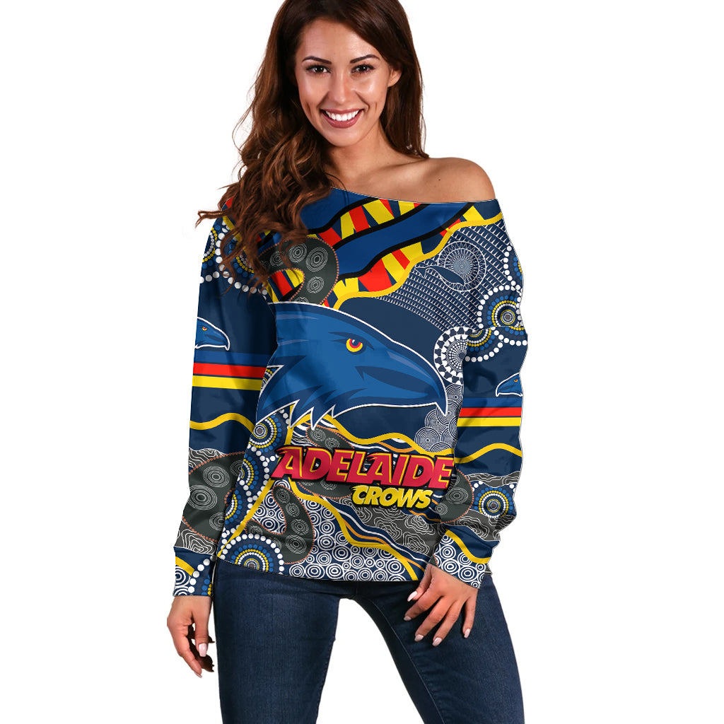 the-crows-football-off-shoulder-sweater-adelaide-be-unique-aboriginal-dots