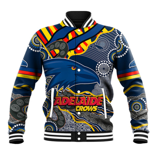 custom-text-and-number-the-crows-football-baseball-jacket-adelaide-be-unique-aboriginal-dots