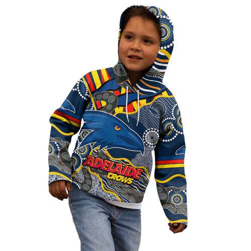 custom-text-and-number-the-crows-football-kid-hoodie-adelaide-be-unique-aboriginal-dots