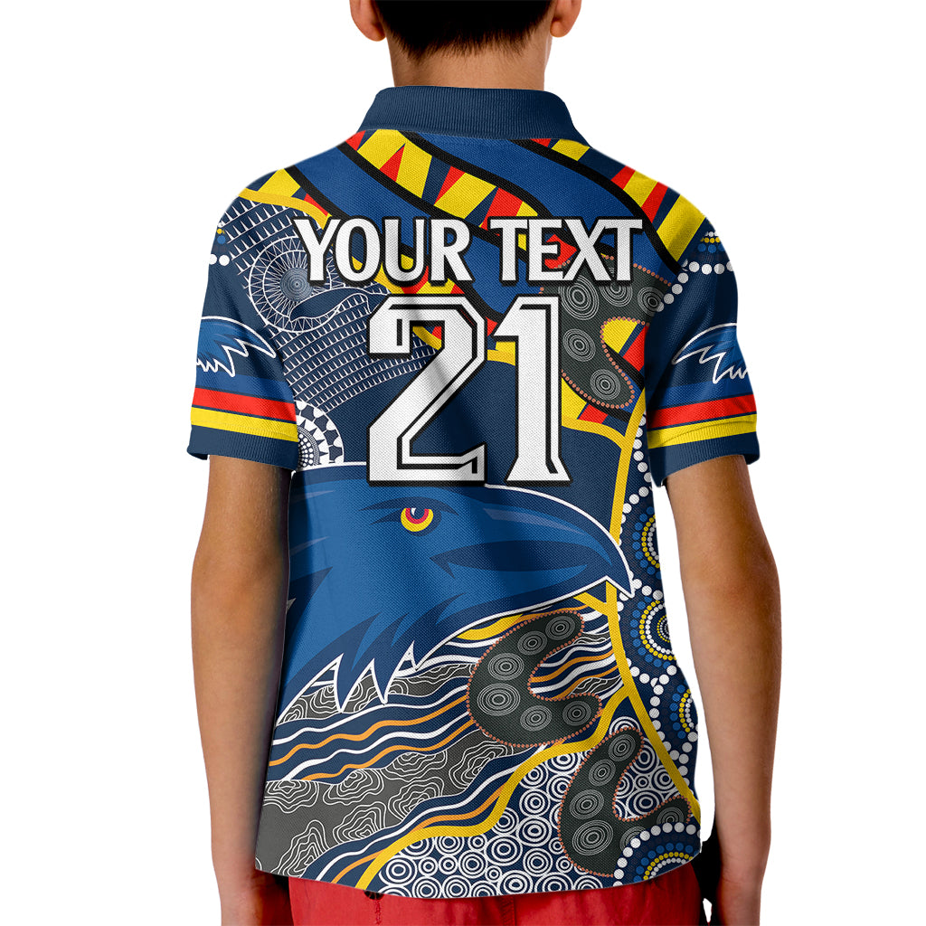 custom-text-and-number-the-crows-football-kid-polo-shirt-adelaide-be-unique-aboriginal-dots