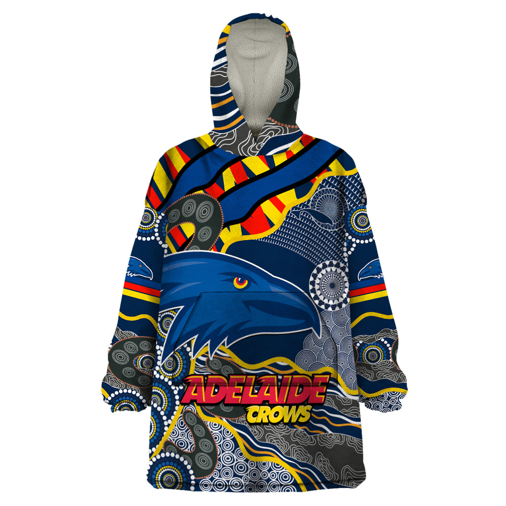 custom-text-and-number-the-crows-football-wearable-blanket-hoodie-adelaide-be-unique-aboriginal-dots