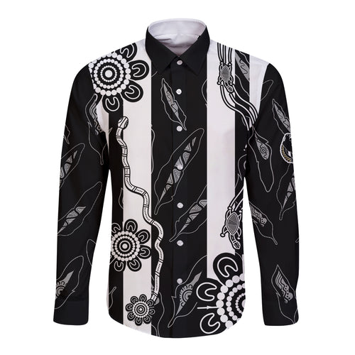 custom-text-and-number-collingwood-football-long-sleeve-button-shirt-proud-to-be-magpies-aboriginal-version