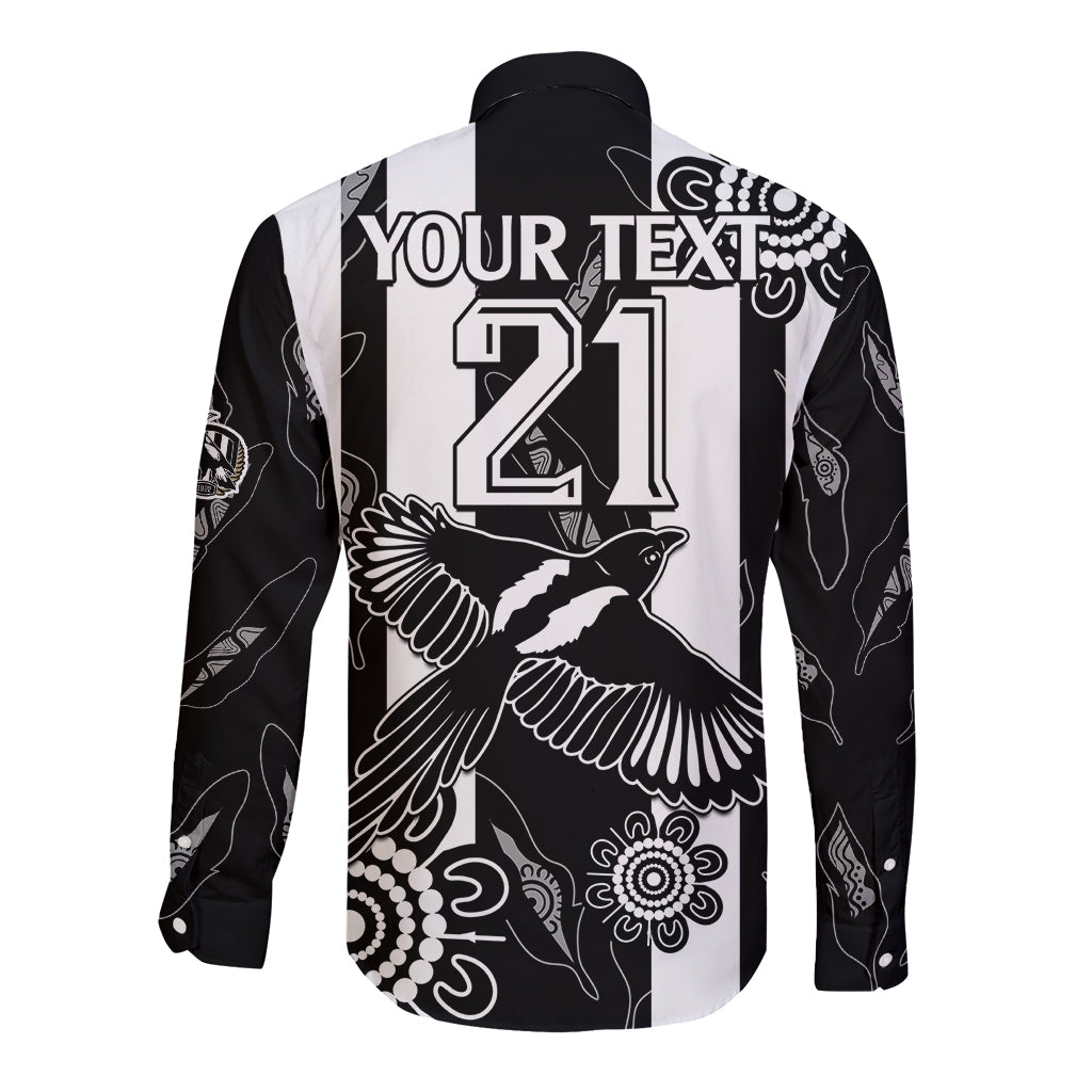 custom-text-and-number-collingwood-football-long-sleeve-button-shirt-proud-to-be-magpies-aboriginal-version