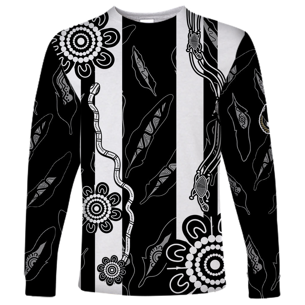 custom-text-and-number-collingwood-football-long-sleeve-shirt-proud-to-be-magpies-aboriginal-version