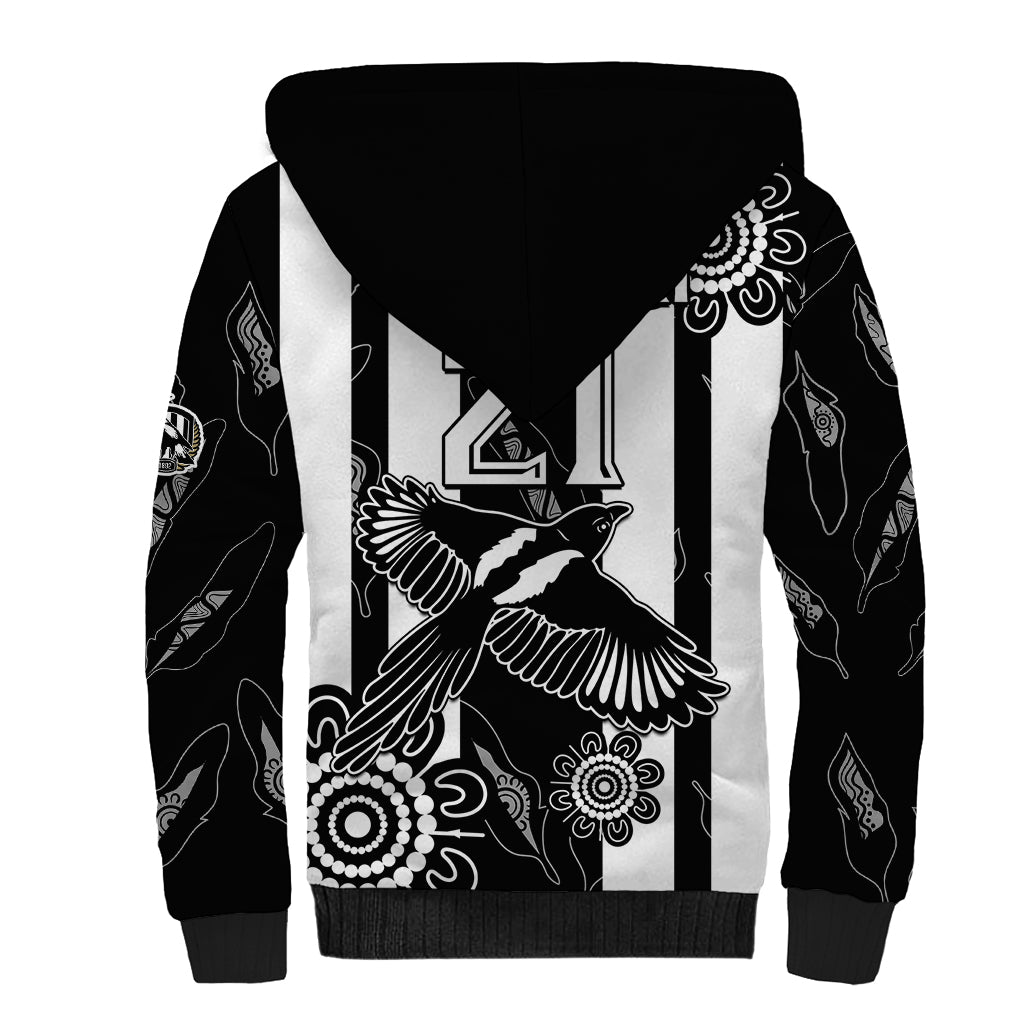 custom-text-and-number-collingwood-football-sherpa-hoodie-proud-to-be-magpies-aboriginal-version