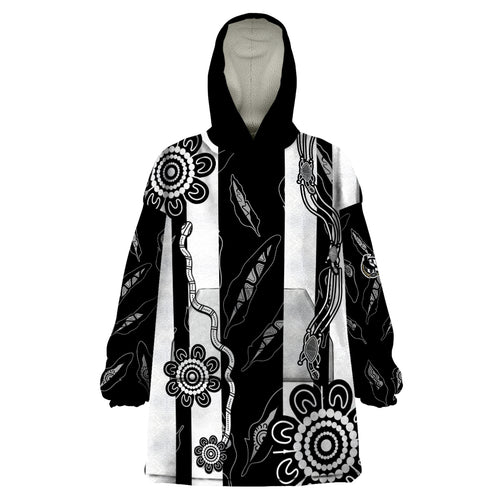 custom-text-and-number-collingwood-football-wearable-blanket-hoodie-proud-to-be-magpies-aboriginal-version