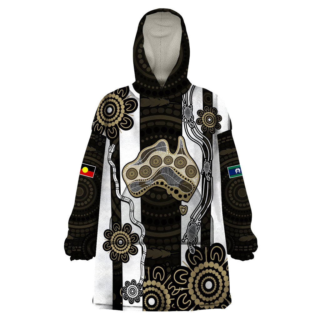 naidoc-collingwood-football-wearable-blanket-hoodie-proud-to-be-magpies-aboriginal-version