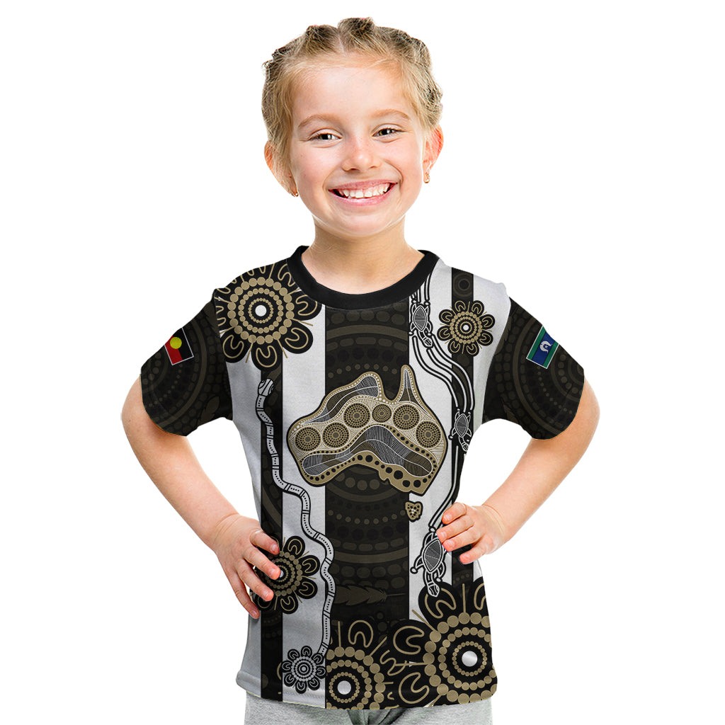 custom-text-and-number-naidoc-collingwood-football-kid-t-shirt-proud-to-be-magpies-aboriginal-version