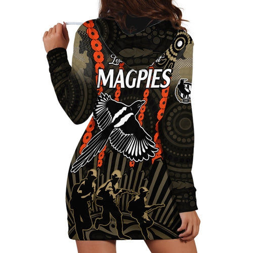 anzac-collingwood-football-hoodie-dress-proud-to-be-magpies-poppy-flowers-and-aboriginal-version