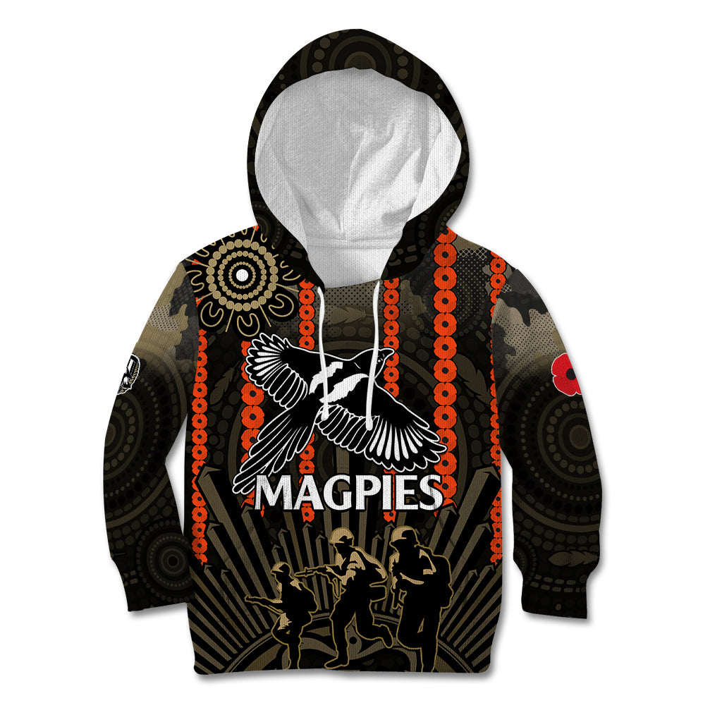 anzac-collingwood-football-kid-hoodie-proud-to-be-magpies-poppy-flowers-and-aboriginal-version