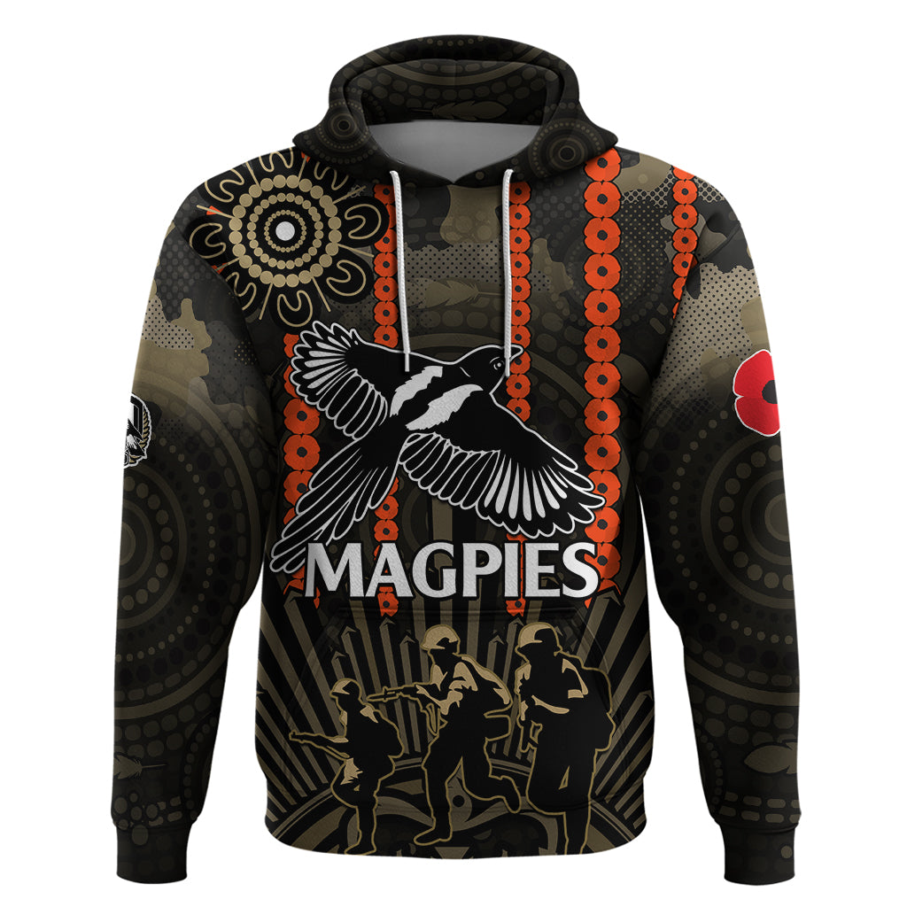 custom-text-and-number-anzac-collingwood-football-hoodie-proud-to-be-magpies-poppy-flowers-and-aboriginal-version