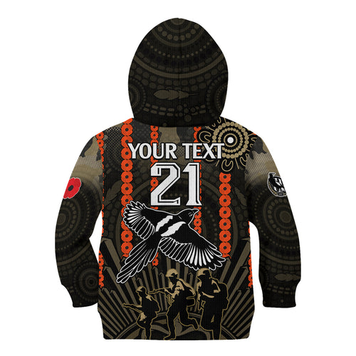 custom-text-and-number-anzac-collingwood-football-kid-hoodie-proud-to-be-magpies-poppy-flowers-and-aboriginal-version