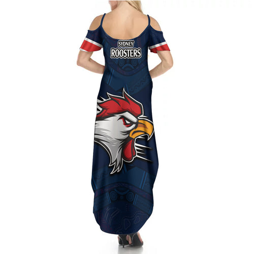 roosters-permier-2023-summer-maxi-dress-nrl-mascot-with-aboriginal