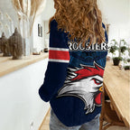 Roosters Permier 2023 Women Casual Shirt NRL Mascot with Aboriginal LT9