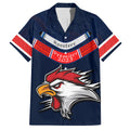 custom-roosters-permier-2023-family-matching-off-shoulder-short-dress-and-hawaiian-shirt-nrl-mascot-with-aboriginal