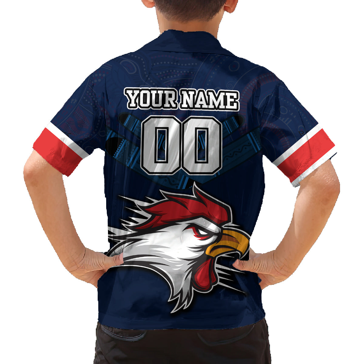 custom-roosters-permier-2023-kid-hawaiian-shirt-nrl-mascot-with-aboriginal