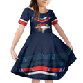 custom-roosters-permier-2023-kid-short-sleeve-dress-nrl-mascot-with-aboriginal