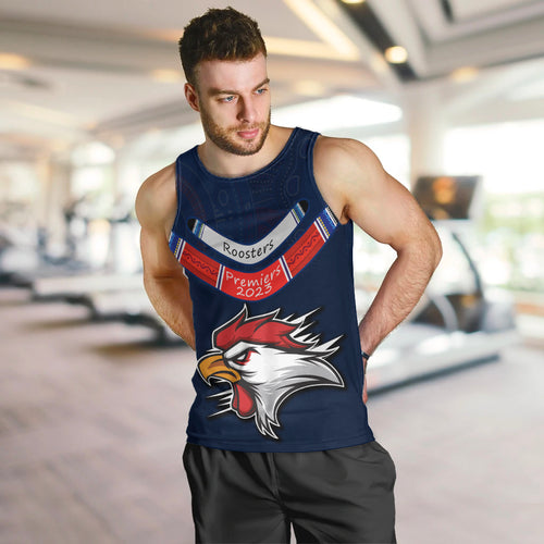 custom-roosters-permier-2023-men-tank-top-nrl-mascot-with-aboriginal
