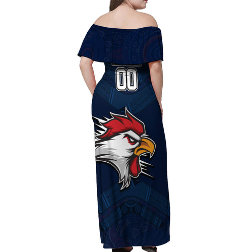 custom-roosters-permier-2023-off-shoulder-maxi-dress-nrl-mascot-with-aboriginal