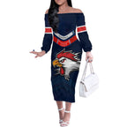 custom-roosters-permier-2023-off-the-shoulder-long-sleeve-dress-nrl-mascot-with-aboriginal