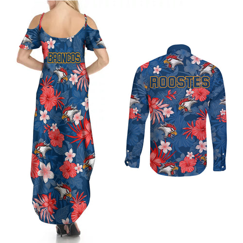 roosters-rugby-couples-matching-summer-maxi-dress-and-long-sleeve-button-shirts-beautiful-floral-pattern-spring-summer-vibe