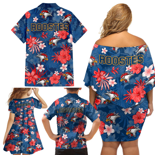 roosters-rugby-family-matching-off-shoulder-short-dress-and-hawaiian-shirt-beautiful-floral-pattern-spring-summer-vibe