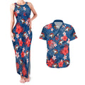 custom-roosters-rugby-couples-matching-tank-maxi-dress-and-hawaiian-shirt-beautiful-floral-pattern-spring-summer-vibe