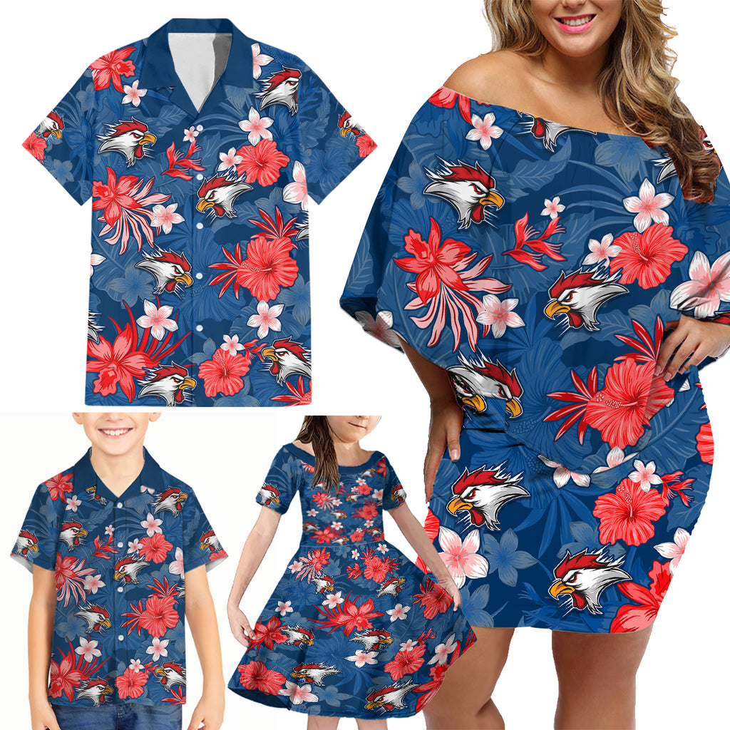 custom-roosters-rugby-family-matching-off-shoulder-short-dress-and-hawaiian-shirt-beautiful-floral-pattern-spring-summer-vibe