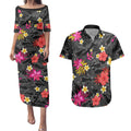 panthers-rugby-couples-matching-puletasi-dress-and-hawaiian-shirt-beautiful-floral-pattern-spring-summer-vibe