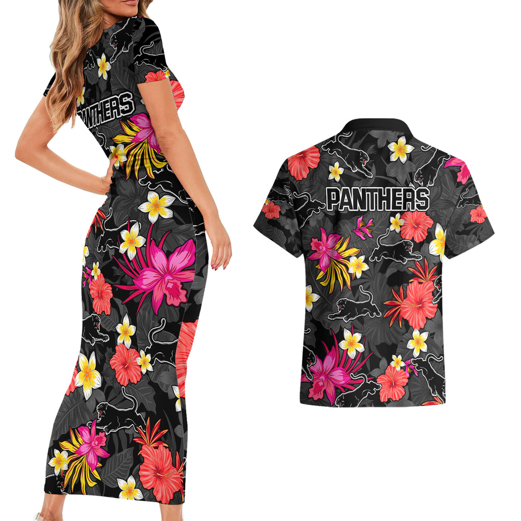 panthers-rugby-couples-matching-short-sleeve-bodycon-dress-and-hawaiian-shirt-beautiful-floral-pattern-spring-summer-vibe