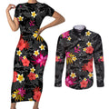 panthers-rugby-couples-matching-short-sleeve-bodycon-dress-and-long-sleeve-button-shirts-beautiful-floral-pattern-spring-summer-vibe