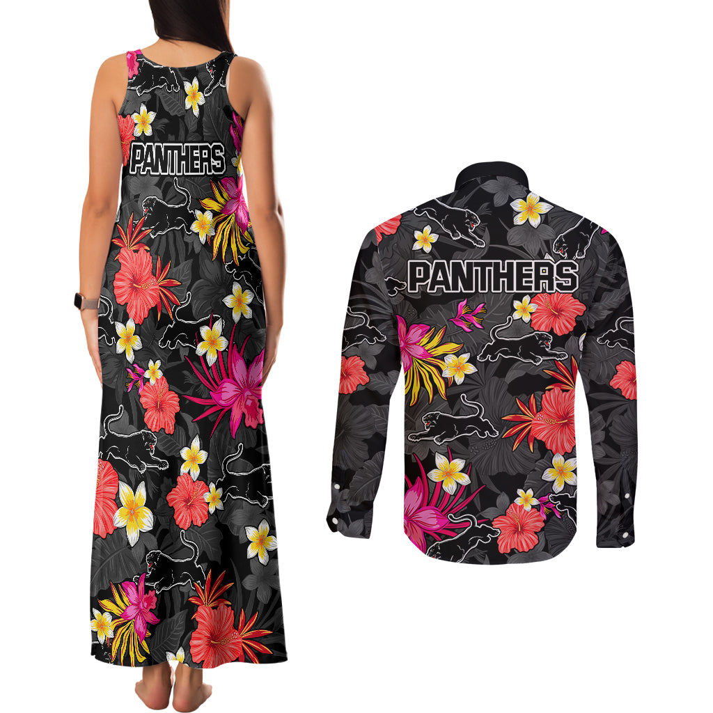 panthers-rugby-couples-matching-tank-maxi-dress-and-long-sleeve-button-shirts-beautiful-floral-pattern-spring-summer-vibe