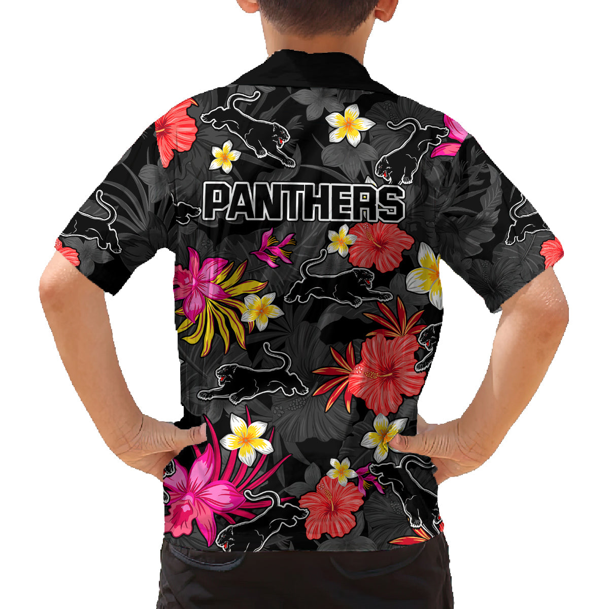 panthers-rugby-family-matching-long-sleeve-bodycon-dress-and-hawaiian-shirt-beautiful-floral-pattern-spring-summer-vibe